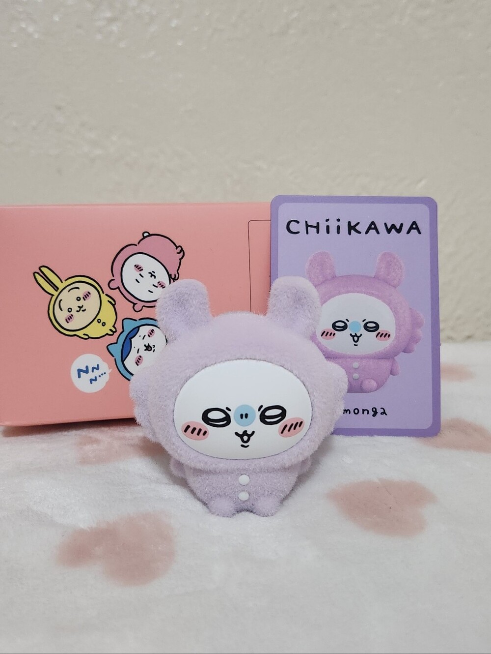 Chiikawa Pajama Party Flocked Figure Momonga